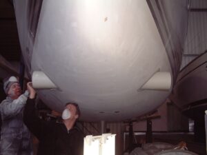 Inbouw van de boegschroef, foto 8 van 37