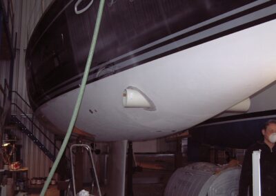 Inbouw van de boegschroef, foto 9 van 37