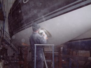 Inbouw van de boegschroef, foto 17 van 37