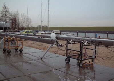 Plaatsen van de Selden-mast, foto 9 van 38