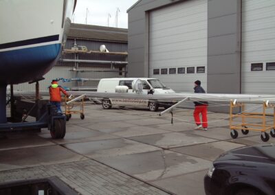Plaatsen van de Selden-mast, foto 12 van 38