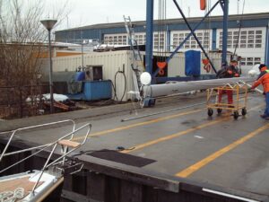 Plaatsen van de Selden-mast, foto 13 van 38