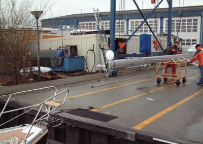 Plaatsen van de Selden-mast, foto 13 van 38