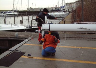 Plaatsen van de Selden-mast, foto 17 van 38