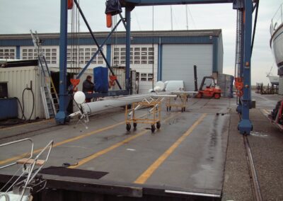 Plaatsen van de Selden-mast, foto 18 van 38