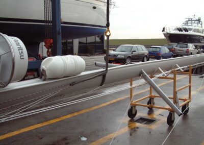 Plaatsen van de Selden-mast, foto 21 van 38