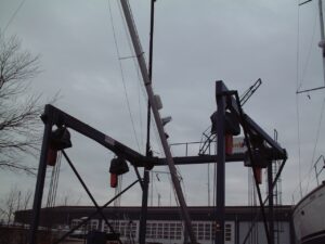 Plaatsen van de Selden-mast, foto 26 van 38