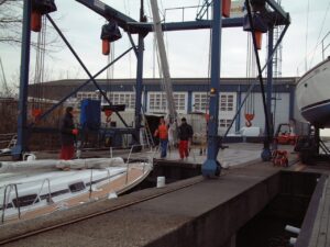 Plaatsen van de Selden-mast, foto 27 van 38