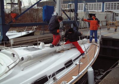 Plaatsen van de Selden-mast, foto 28 van 38