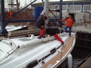 Plaatsen van de Selden-mast, foto 29 van 38