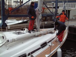 Plaatsen van de Selden-mast, foto 30 van 38