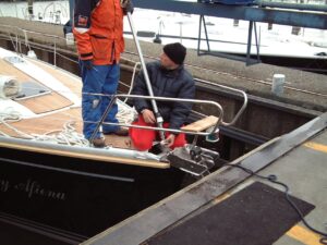 Plaatsen van de Selden-mast, foto 33 van 38